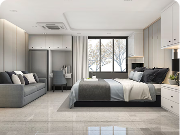 Contemporary 3BHK Apartment